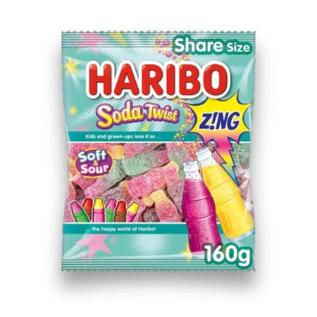 Haribo Soda Twist Zing 160g