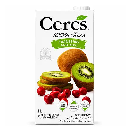 Ceres Cranberry & Kiwi Juice 1ltr