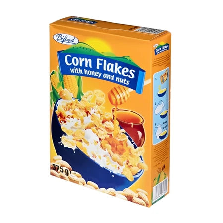 Bifood Cornflakes With Honey & Nuts 375g