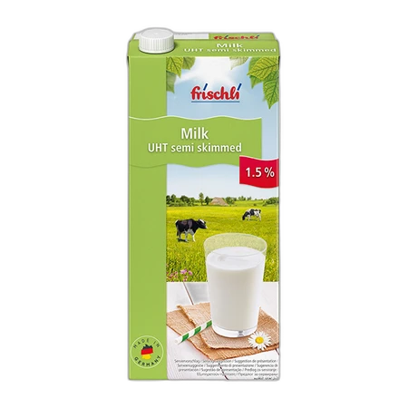 Frischli Semi Skimmed Uht Milk 1ltr