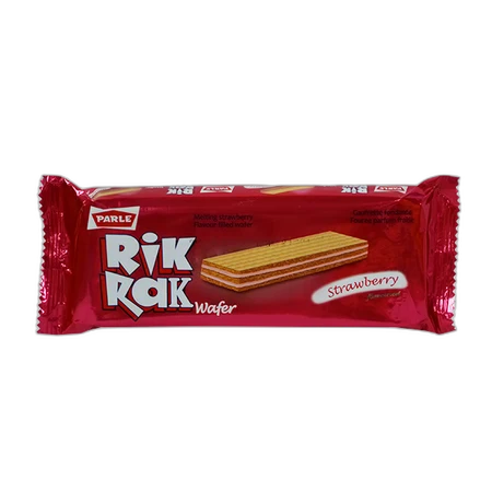 Parle Rik Rak Strawberry Filled Wafer 18g