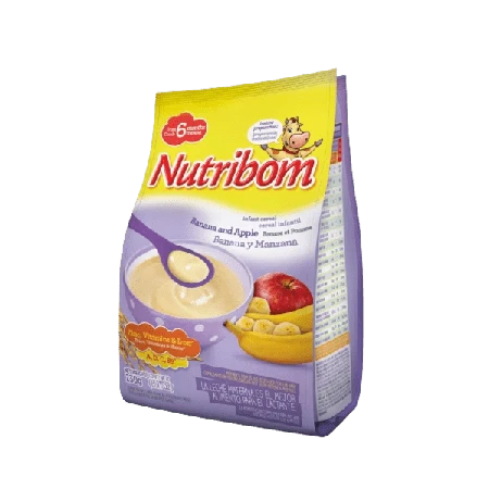 Nutribom Infant Cereal Bag Banana & Apple 200g