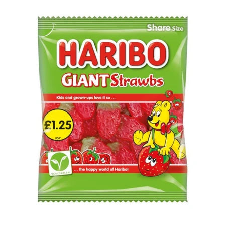 Haribo Giant Strawbs 140g