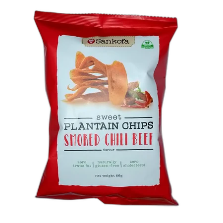 Sankofa Sweet Plantain Chips Chili Beef 50g