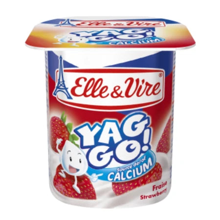 Elle & Vire Yaggo Dairy Dessert Strawberry 125g