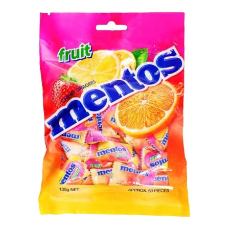 Mentos Chewy Dragees Fruit Sachet 135g