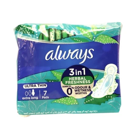 Always Extra Long Ultra Thin 7Pads