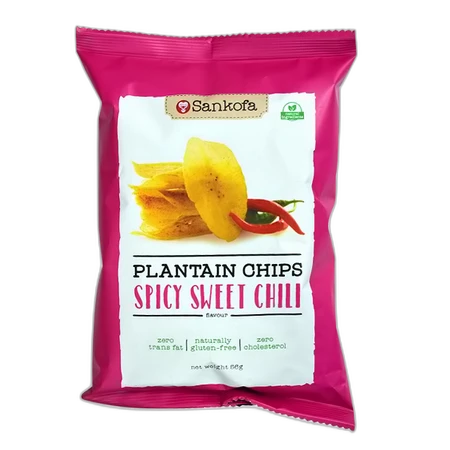 Sankofa Plantain Chips Spicy Sweet Chili 50g