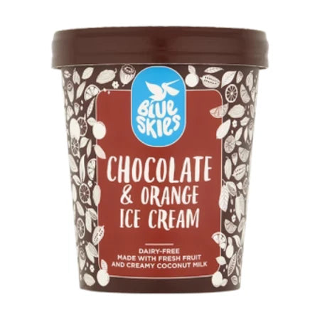 Blue Skies Chocolate & Orange Ice Cream 125ml