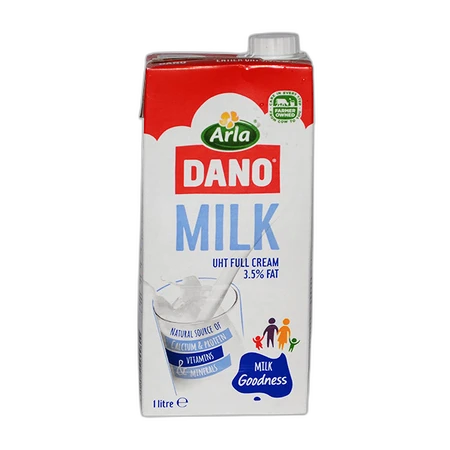 Dano Milk Uht Full Cream 3.5% Fat 1ltr