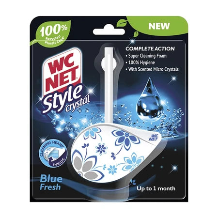 Wc Net Crystal Rim Block Blue Fresh