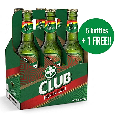Club Lager Premium Mini Beer 330ml 6 Pack