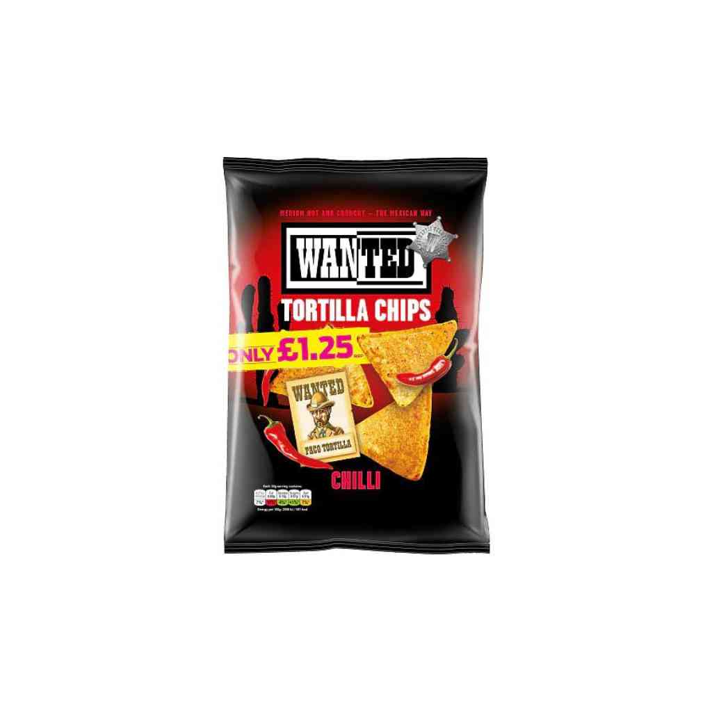 Wanted Tortilla Chips Chilli 125g