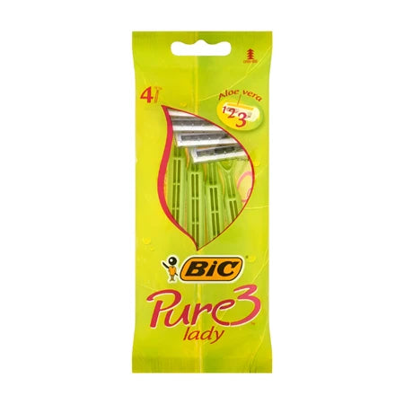 Bic Razor Pure 3 Classic Pouch (4Pcs )