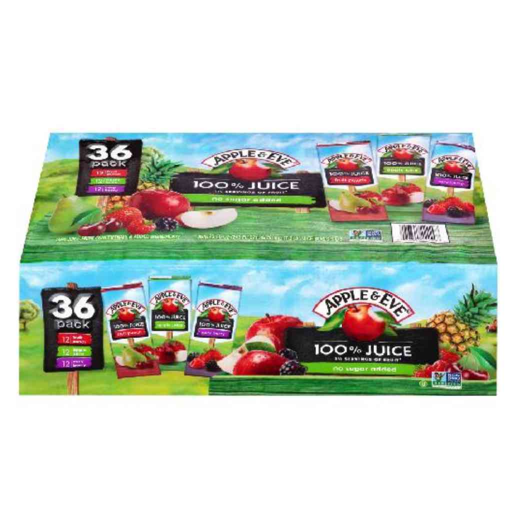 Apple and Eve 100% Juice No Sugar 36 Pack