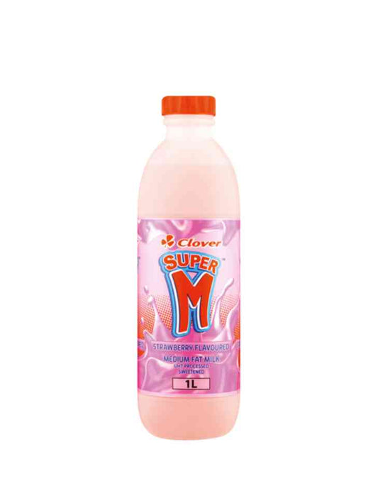 Clover Super M Strawberry- Flavoured Drink 1L