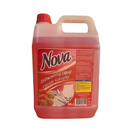 Nova Dishwashing Liquid Soap Strawberry 5L