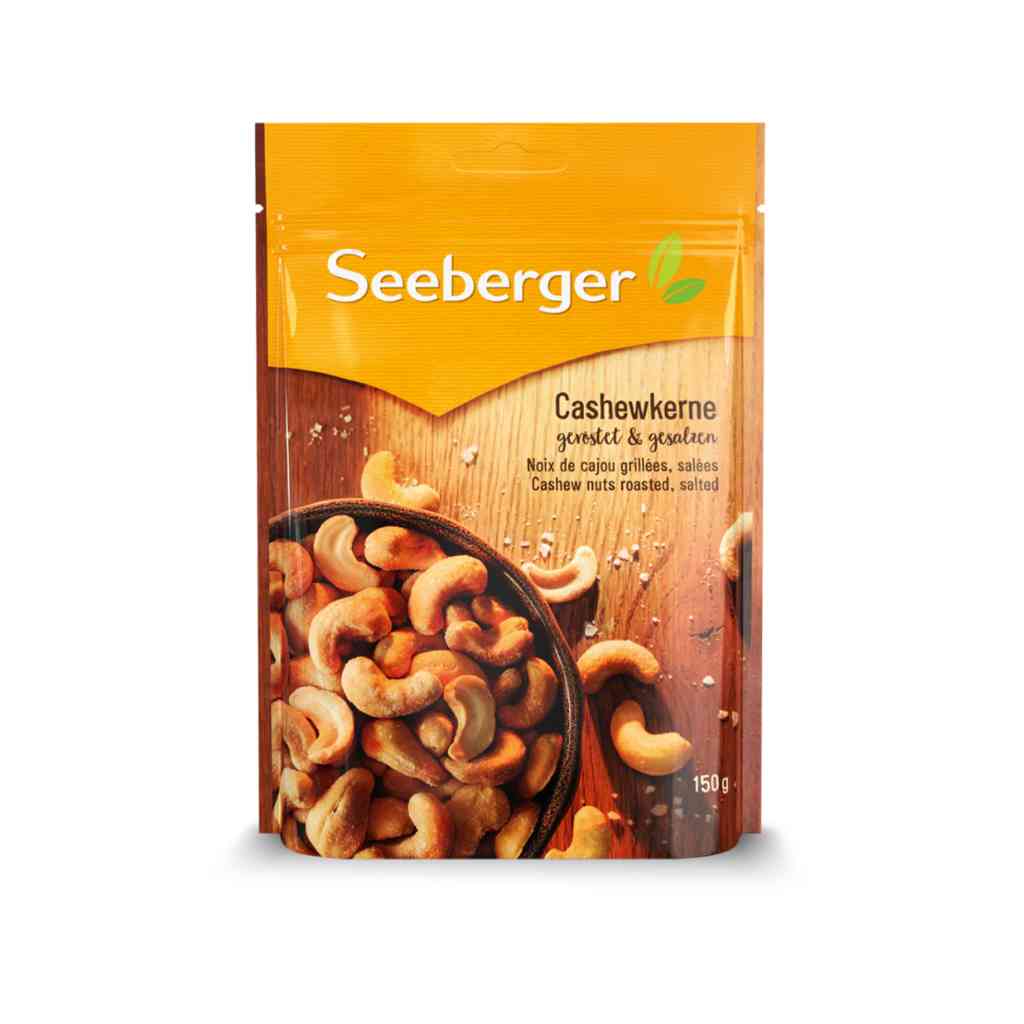 Seeberger Cashew Nuts Roasted and Salted 150g