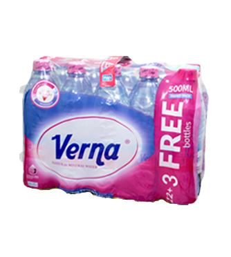 Pack of Verna Mineral Water 500ml- 16 Bottles