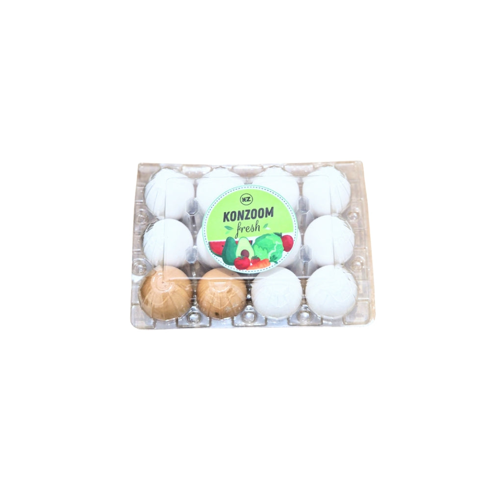 Pack of 12 organic eggs