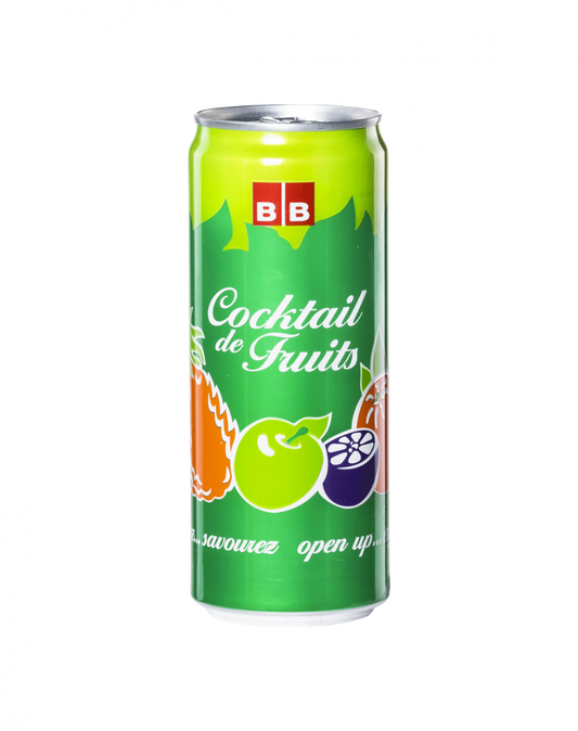 33 centilitre can of bb cocktail de fruits