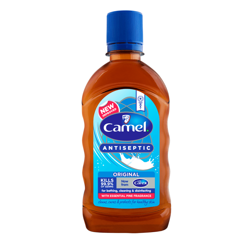 500 millilitre bottle of camel liquid antiseptic
