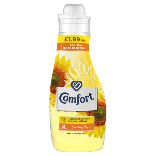 1.26 litre bottle of comfort fabric conditioner sunshine days