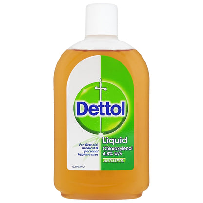 750 millilitre bottle of dettol liquid antiseptic