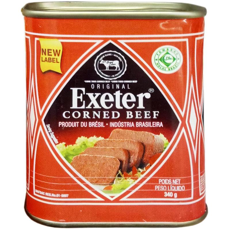 340 gram can of exeter corned beef 