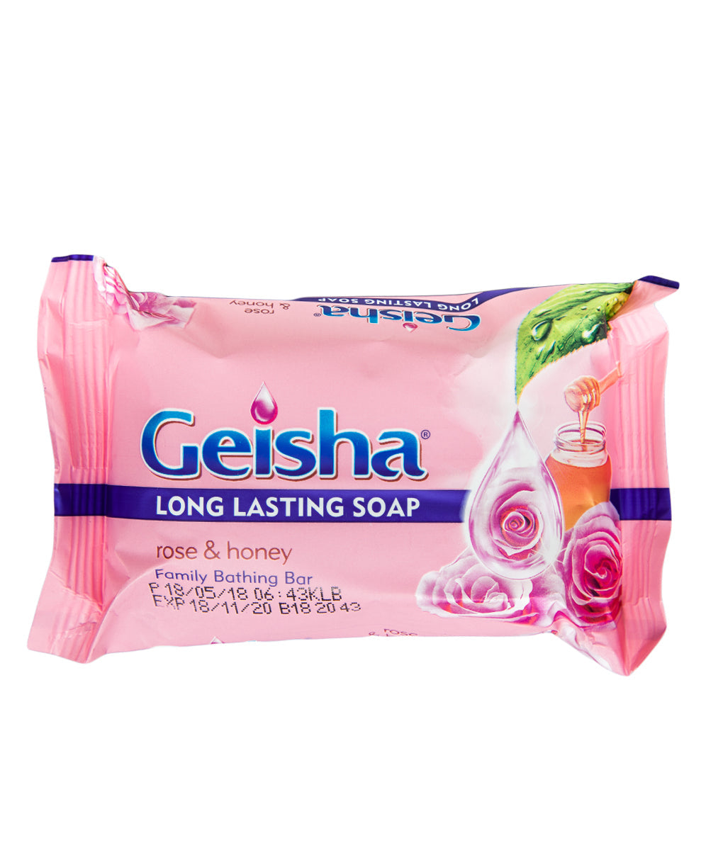 225 gram wrap of geisha fragrant rose & honey soap