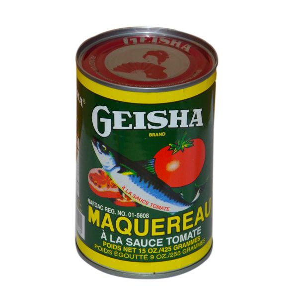 425 gram can of geisha mackerel in tomato sauce