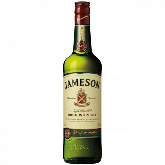 750 millilitre bottle of jameson triple distilled irish whiskey