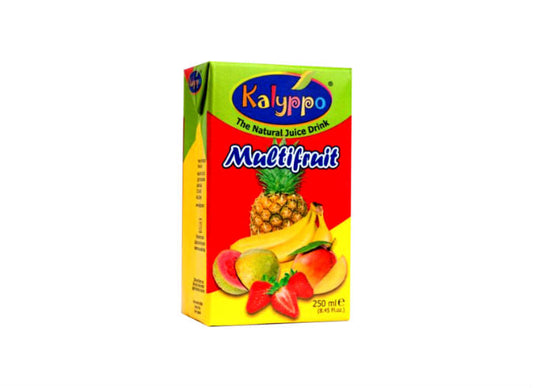 250 millilitre tetra pack of kalypo multifruta 