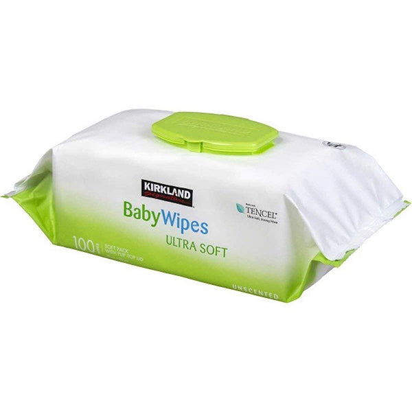 350 gram wrap of kirkland signature baby wipes ultra soft
