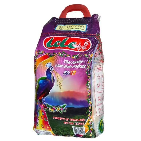 5 kilogram bag of lele thai jasmine rice