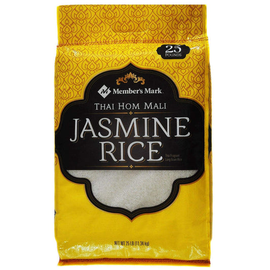 22.68 kilogram bag of member's mark thai hom mali jasmine rice