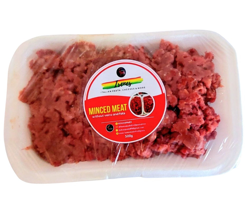 500 gram pack of organic minced meat