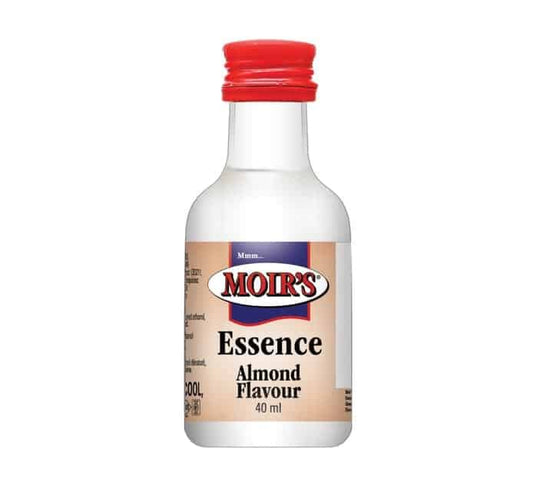 40 mililitre bottle of Moirs essence almond flavour