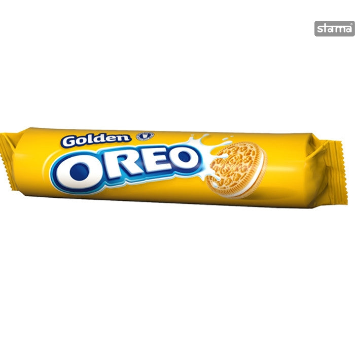 154 gram wrap of oreo golden vanilla sandwich biscuit