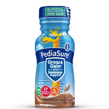 237 mililitre bottle of pediasure grow and gain with immune support