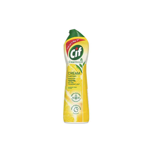 500 millimetre container of cif cream lemon cleaner