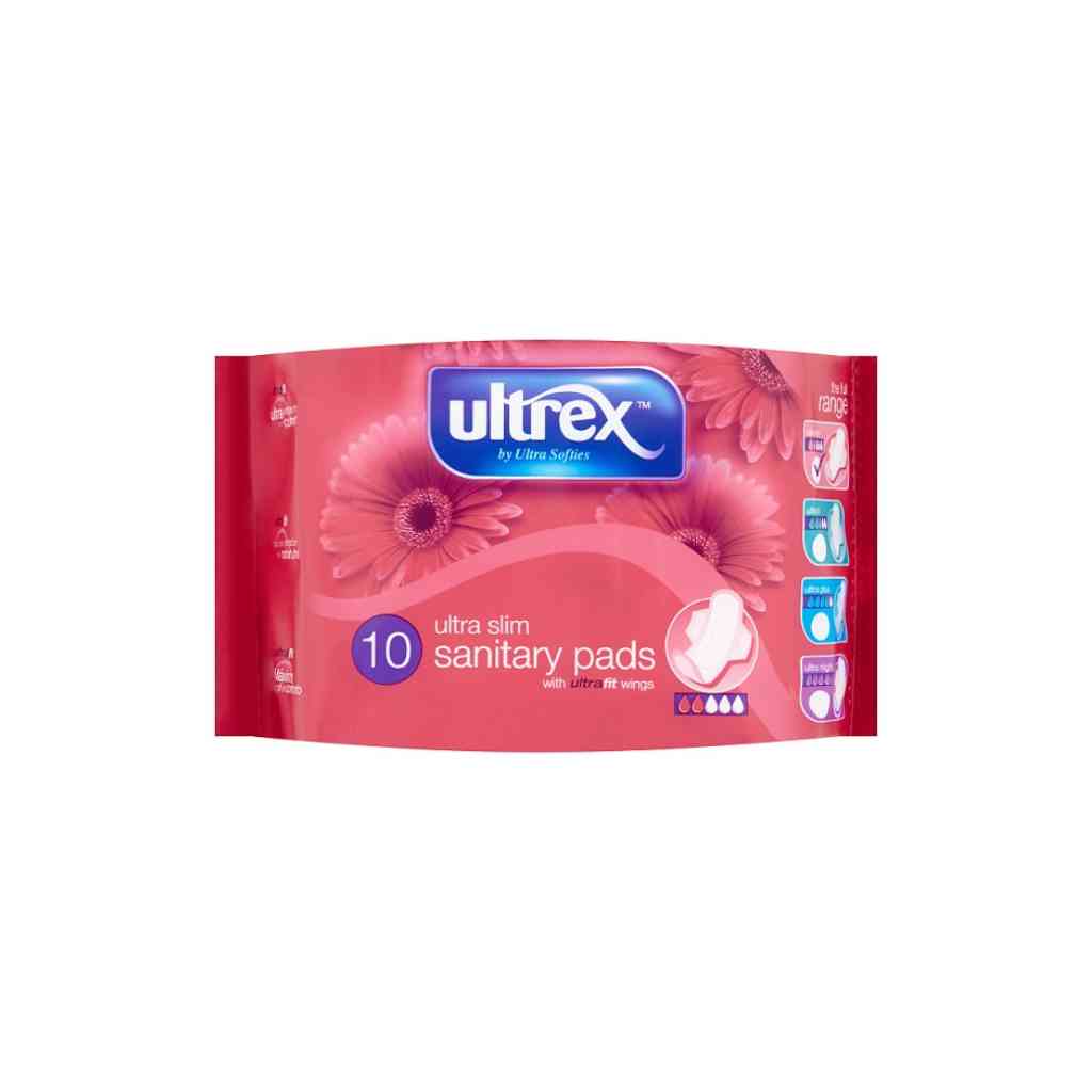 A pack of ultrex ultra slim sanitary pads