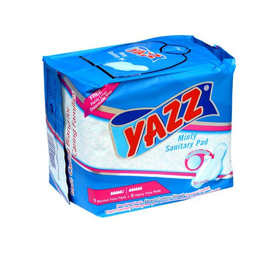 Pack of yazz minty sanitary pad