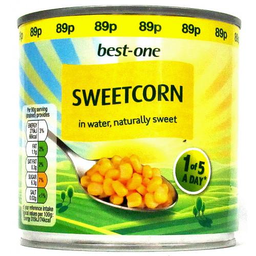 340 gram can of best-one sweet corn
