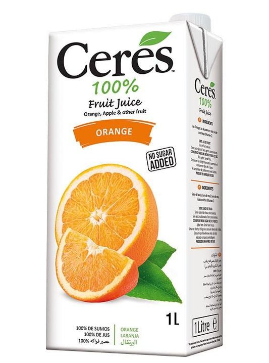1 litre tetra pack of ceres orange fruit juice