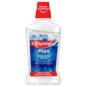 500 millilitre bottle of colgate mouthwash sensation white