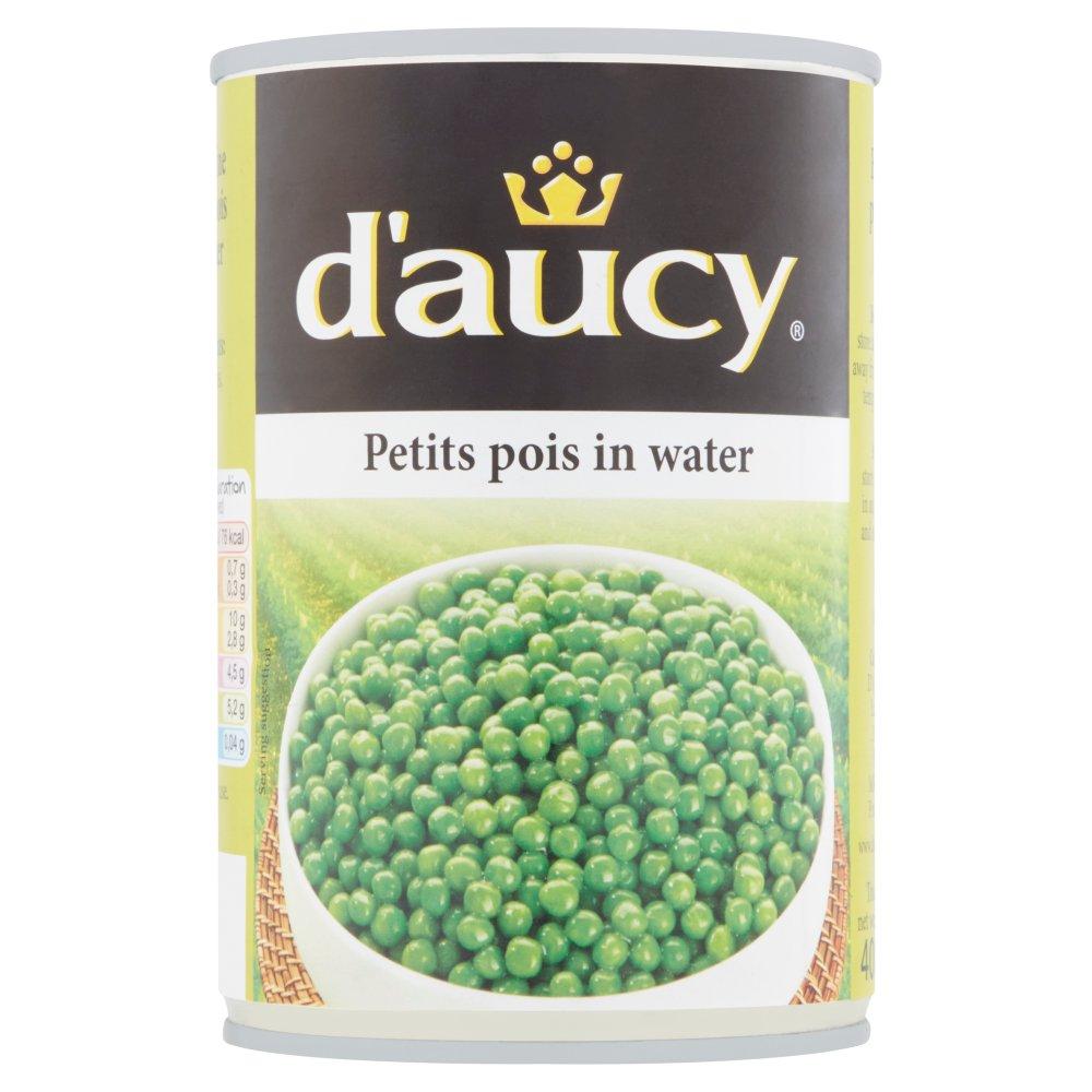 400 gram can of d'aucy garden peas