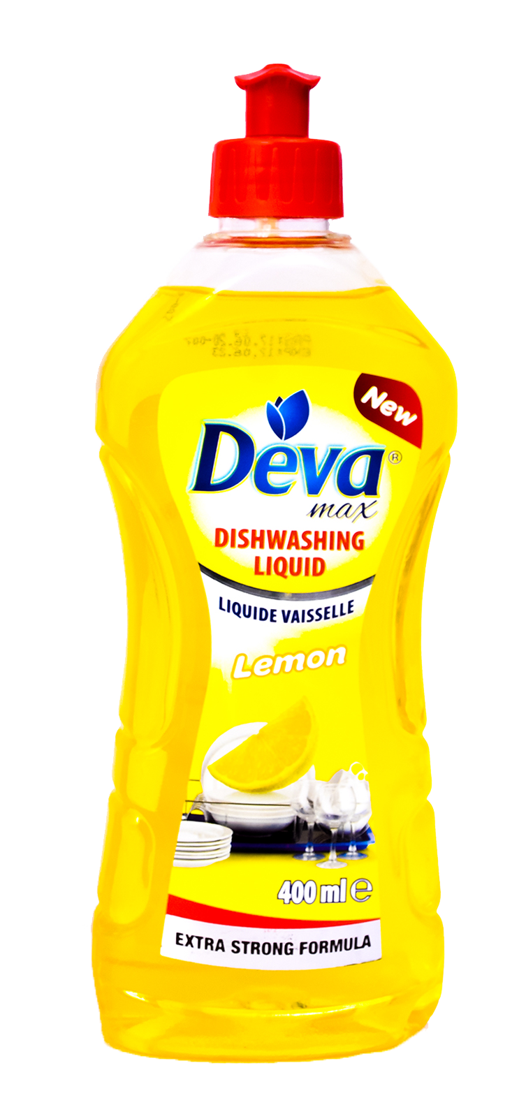 400 millilitre bottle of deva dishwashing liquid lemon