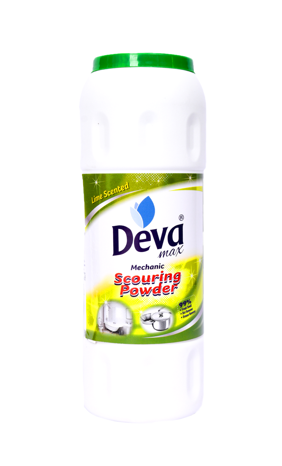 500 gram pack of deva scouring powder lime scented