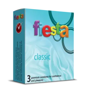 Pack of fiesta classic condoms